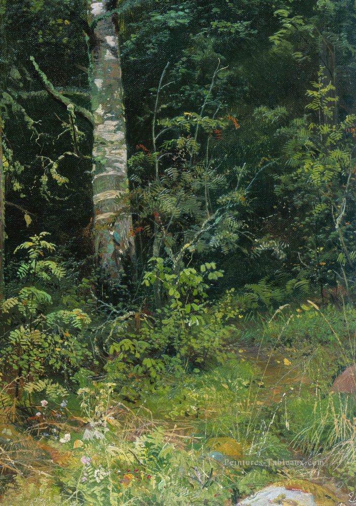 bouleau et cendres de montagne 1878 paysage classique Ivan Ivanovitch Peintures à l'huile
